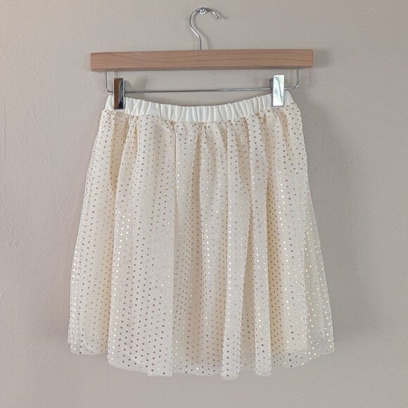 Girl's Polka Dot‎ Metallic Tulle Skirt Holiday Ballet Ballerina Size L (10-12) - Picture 9 of 13